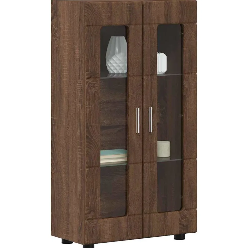 Ensembles De Meubles-vidaXL Buffet FLORIN Chêne brun 55,5 x 29 x 100 cm Bois d'ingénierie Chêne marron