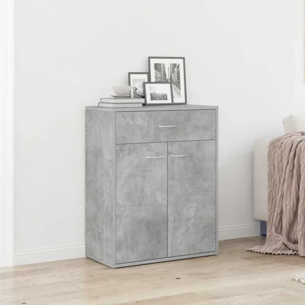 Armoires & Meubles De Rangement-vidaXL Buffet 60x30x75 cm Bois d'ingénierie Gris béton