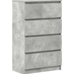 Armoires & Meubles De Rangement-vidaXL Buffet 60x35x98,5 cm Bois d'ingénierie Gris béton