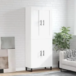 vidaXL Buffet haut 69,5x34x180 cm Bois d'ingénierie