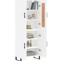 vidaXL Buffet haut 69,5x34x180 cm Bois d'ingénierie