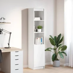vidaXL Buffet haut 37,5x35x180 cm bois d'ingénierie