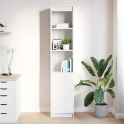 vidaXL Buffet haut 37,5x35x180 cm bois d'ingénierie
