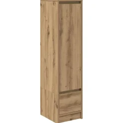 Armoires & Meubles De Rangement-vidaXL Buffet haut chêne artisanal 29,5x34x119,5 cm bois d'ingénierie chêne artisanal