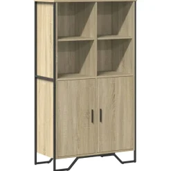 Armoires & Meubles De Rangement-vidaXL Buffet haut chêne sonoma 79,5x35,5x137,5 cm bois d'ingénierie Ch&ecirc;ne sonoma