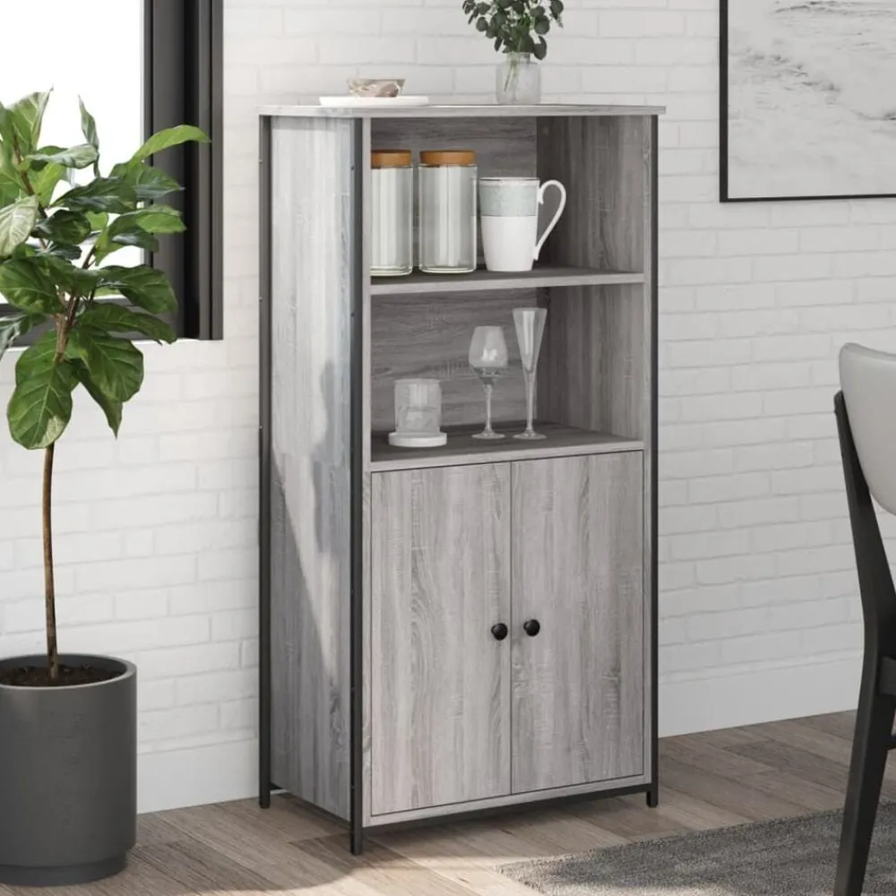 vidaXL Buffet haut 62x36x121,5 cm bois d'ingénierie