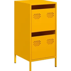 vidaXL Buffet moutarde 35x39x73,5 cm acier laminé à froid