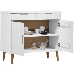 vidaXL Buffet MOLDE 90x40x80 cm Bois massif de pin