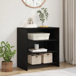 Armoires & Meubles De Rangement-vidaXL Buffet Noir 70 x 41 x 75 cm Bois d'ingénierie Ch&ecirc;ne noir