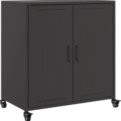 Armoires & Meubles De Rangement-vidaXL Buffet 68x39x72 cm acier Noir