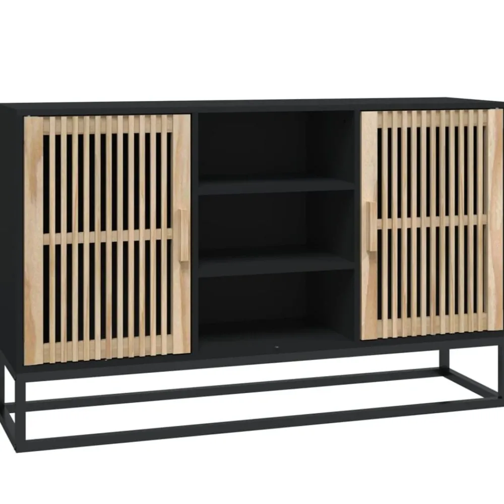Armoires & Meubles De Rangement-vidaXL Buffet 105x30x65 cm bois d'ingénierie Noir