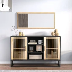Armoires & Meubles De Rangement-vidaXL Buffet 105x30x65 cm bois d'ingénierie Noir
