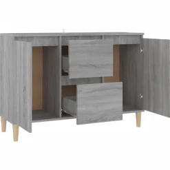 Armoires & Meubles De Rangement-vidaXL Buffet 101x35x70 cm Bois d'ingénierie Sonoma gris