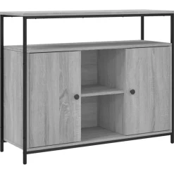 Armoires & Meubles De Rangement-vidaXL Buffet 100x35x80 cm bois d'ingénierie Sonoma gris