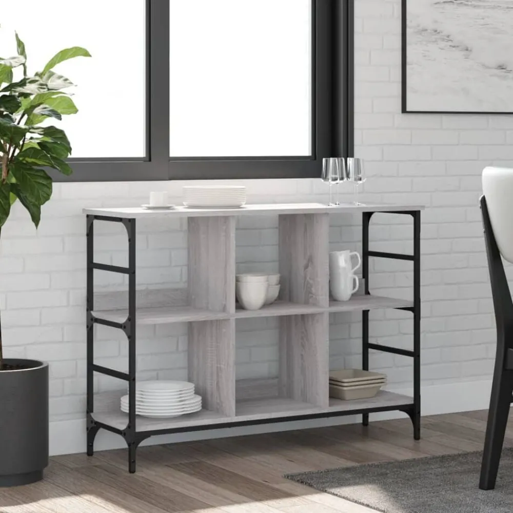 Armoires & Meubles De Rangement-vidaXL Buffet 102x32x73,5 cm bois d'ingénierie Sonoma gris