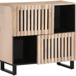 vidaXL Buffet 80x34x75 cm Bois massif de manguier
