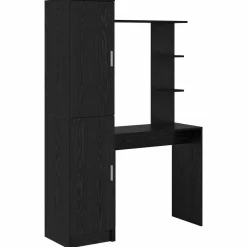 Meubles De Bureau-vidaXL Bureau 2 pcs Chêne noir Ch&ecirc;ne noir