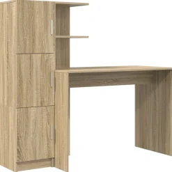 Meubles De Bureau|Armoires & Meubles De Rangement-vidaXL Bureau 2 pcs Chêne Sonoma Ch&ecirc;ne sonoma