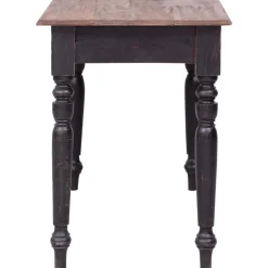 Meubles De Bureau-vidaXL Bureau avec 3 tiroirs 117x57x75 cm bois d'acajou massif vieux marron