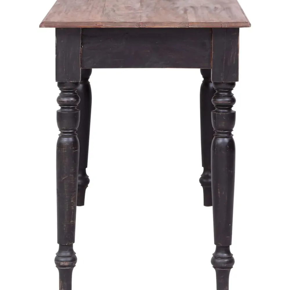 Meubles De Bureau-vidaXL Bureau avec 3 tiroirs 117x57x75 cm bois d'acajou massif vieux marron