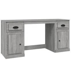 vidaXL Bureau avec armoire bois d'ingénierie