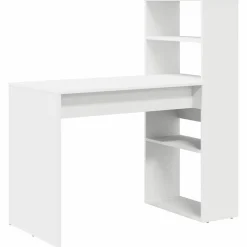 vidaXL Bureau avec étagère 113 x 54 x 120 cm Bois d'ingénierie