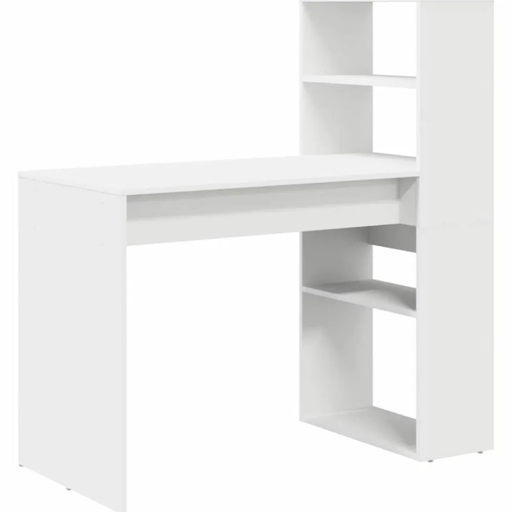 vidaXL Bureau avec étagère 113 x 54 x 120 cm Bois d'ingénierie