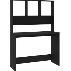 vidaXL Bureau avec étagères 110x45x157 cm Bois d'ingénierie