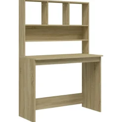vidaXL Bureau avec étagères Chêne sonoma 102x45x148 cm