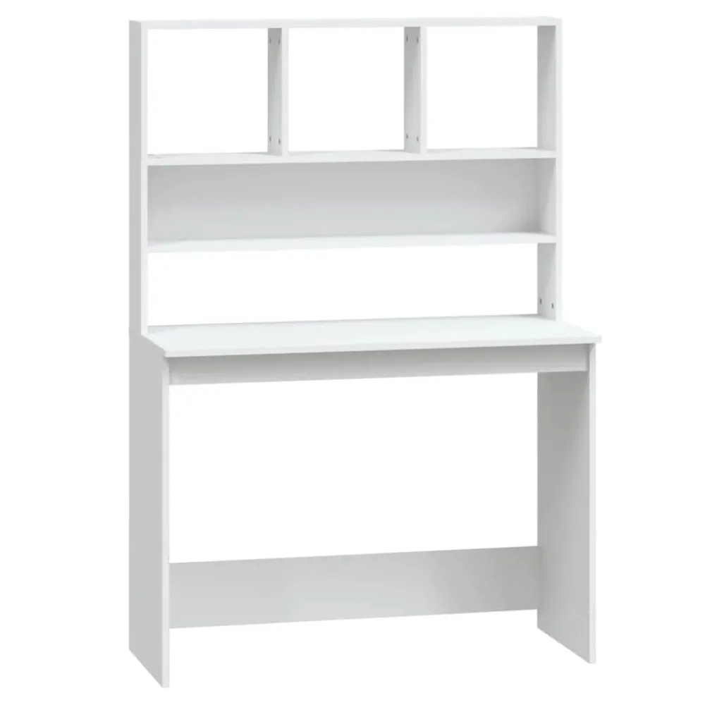 vidaXL Bureau avec étagères 102x45x148 cm Bois d'ingénierie