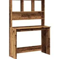 vidaXL Bureau avec étagères 102x45x148 cm bois d'ingénierie
