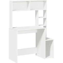 vidaXL Bureau avec étagères 100x45x140 cm bois d'ingénierie