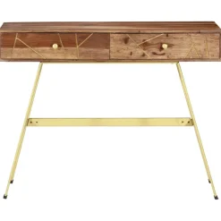 Meubles De Bureau-vidaXL Bureau avec tiroirs 100x55x75 cm bois solide