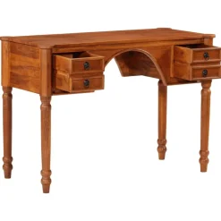 Meubles De Bureau-vidaXL Bureau avec tiroirs 110x50x76 cm bois d'acacia solide