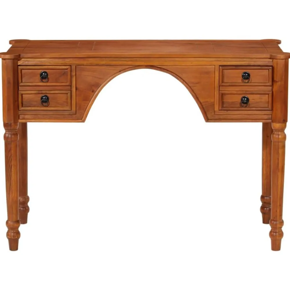 Meubles De Bureau-vidaXL Bureau avec tiroirs 110x50x76 cm bois d'acacia solide