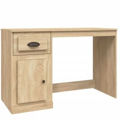 Meubles De Bureau-vidaXL Bureau avec tiroir chêne sonoma 115x50x75 cm bois d'ingénierie Ch&ecirc;ne sonoma