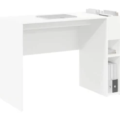 Meubles De Bureau-vidaXL Bureau 109 x 50 x 78 cm Bois d'ingénierie Blanc