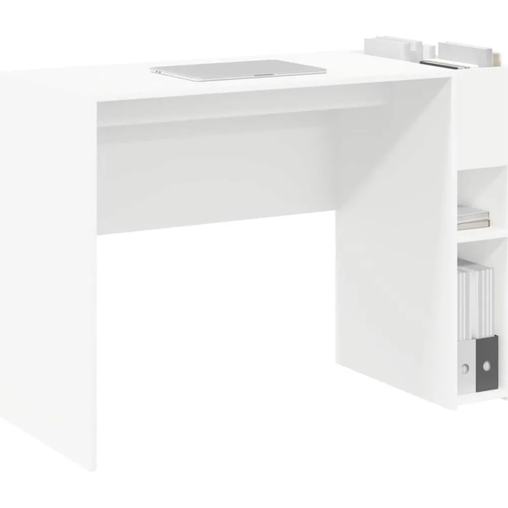 Meubles De Bureau-vidaXL Bureau 109 x 50 x 78 cm Bois d'ingénierie Blanc