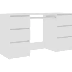 Meubles De Bureau-vidaXL Bureau 140x50x77 cm Bois d'ingénierie Blanc