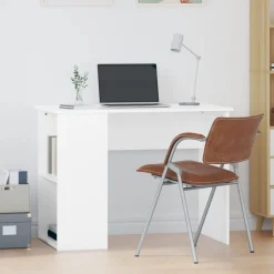 Meubles De Bureau-vidaXL Bureau 100x55x75 cm Bois d'ingénierie Blanc