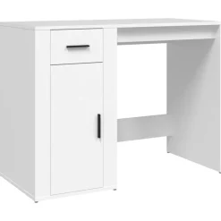 Meubles De Bureau-vidaXL Bureau 100x49x75 cm Bois d'ingénierie Blanc