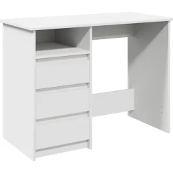 Meubles De Bureau-vidaXL Bureau 102x50x75 cm bois d'ingénierie Blanc