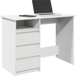 Meubles De Bureau-vidaXL Bureau 102x50x75 cm bois d'ingénierie Blanc