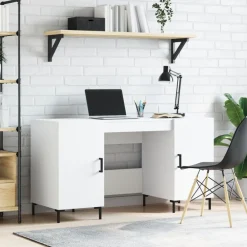 Meubles De Bureau-vidaXL Bureau 140x50x75 cm bois d'ingénierie Blanc