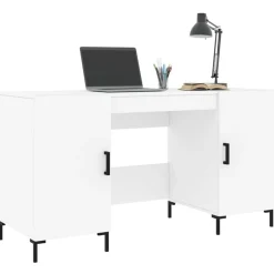 Meubles De Bureau-vidaXL Bureau 140x50x75 cm bois d'ingénierie Blanc