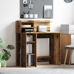 Meubles De Bureau-vidaXL Bureau 90 x 48 x 101,5 cm Bois d'ingénierie Bois ancien