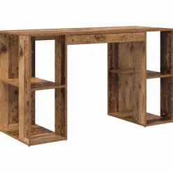 Meubles De Bureau-vidaXL Bureau 130 x 50.5 x 75 cm Bois d'ingénierie Bois ancien