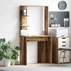 Meubles De Bureau-vidaXL Bureau 78,5 x 37 x 154,5 cm Bois d'ingénierie Bois ancien