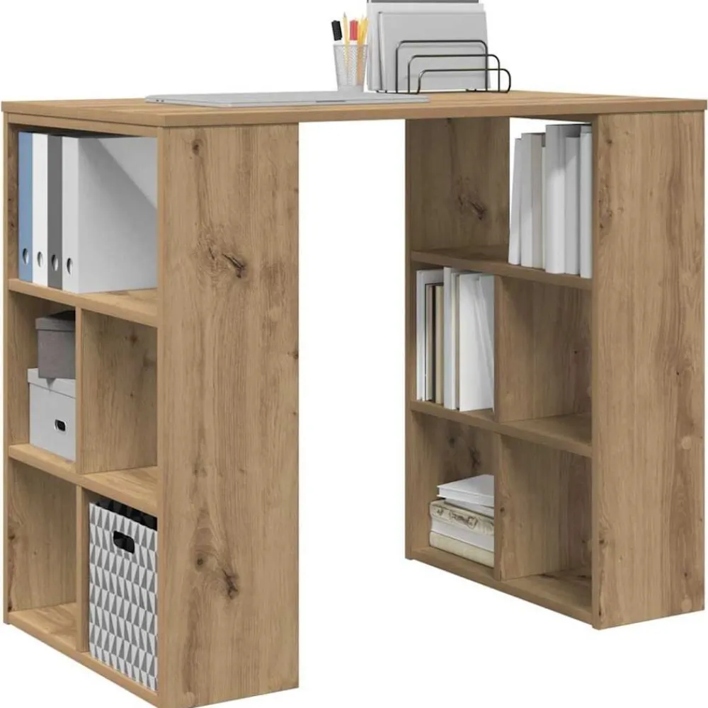 Meubles De Bureau-vidaXL Bureau Chêne artisanal 90 x 50 x 75 cm Bois d'ingénierie chêne artisanal
