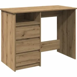 Meubles De Bureau-vidaXL Bureau chêne artisanal 102x50x75 cm bois d'ingénierie ch&ecirc;ne artisanal